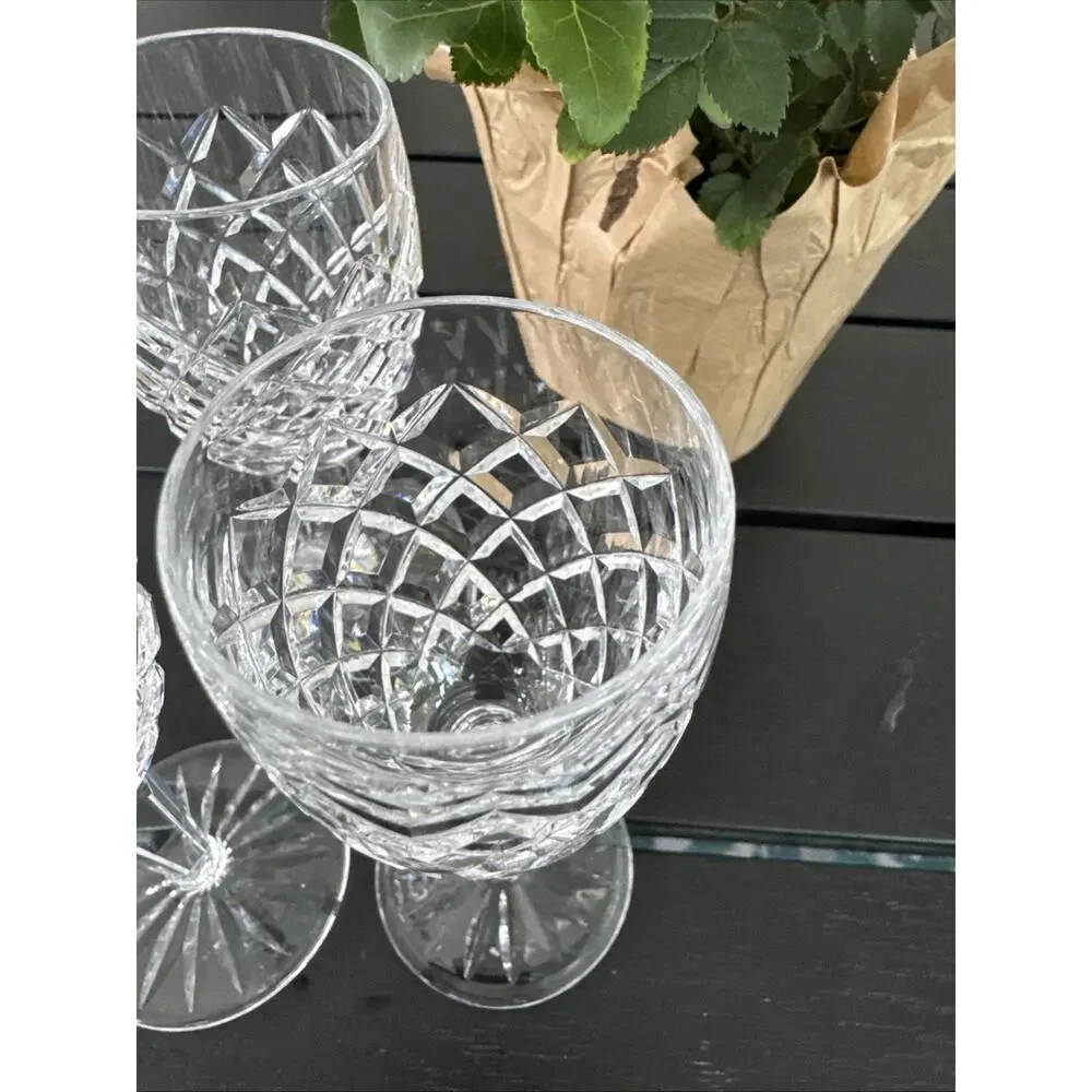 Waterford Crystal COMERAGH 5-1/4” Sherry Small Wine Goblet Glass 4oz ~ 3 Pc Set